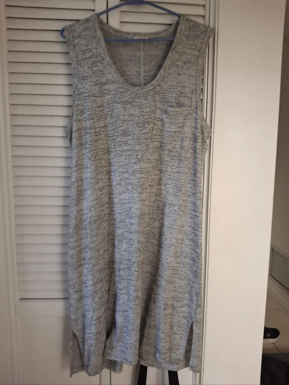 J. Crew Gray and Cream Textured Knit Top